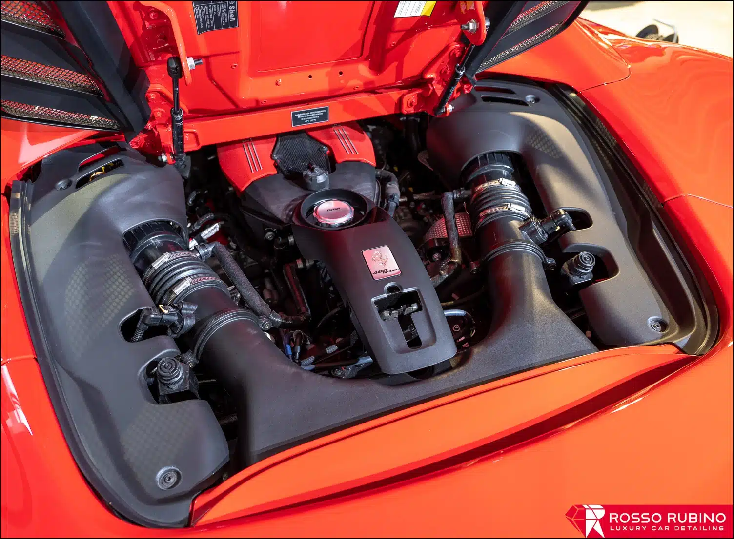 Ferrari 488 GTB 47 rosso rubino car detailing 488 pellicole ppf paint protection film 002
