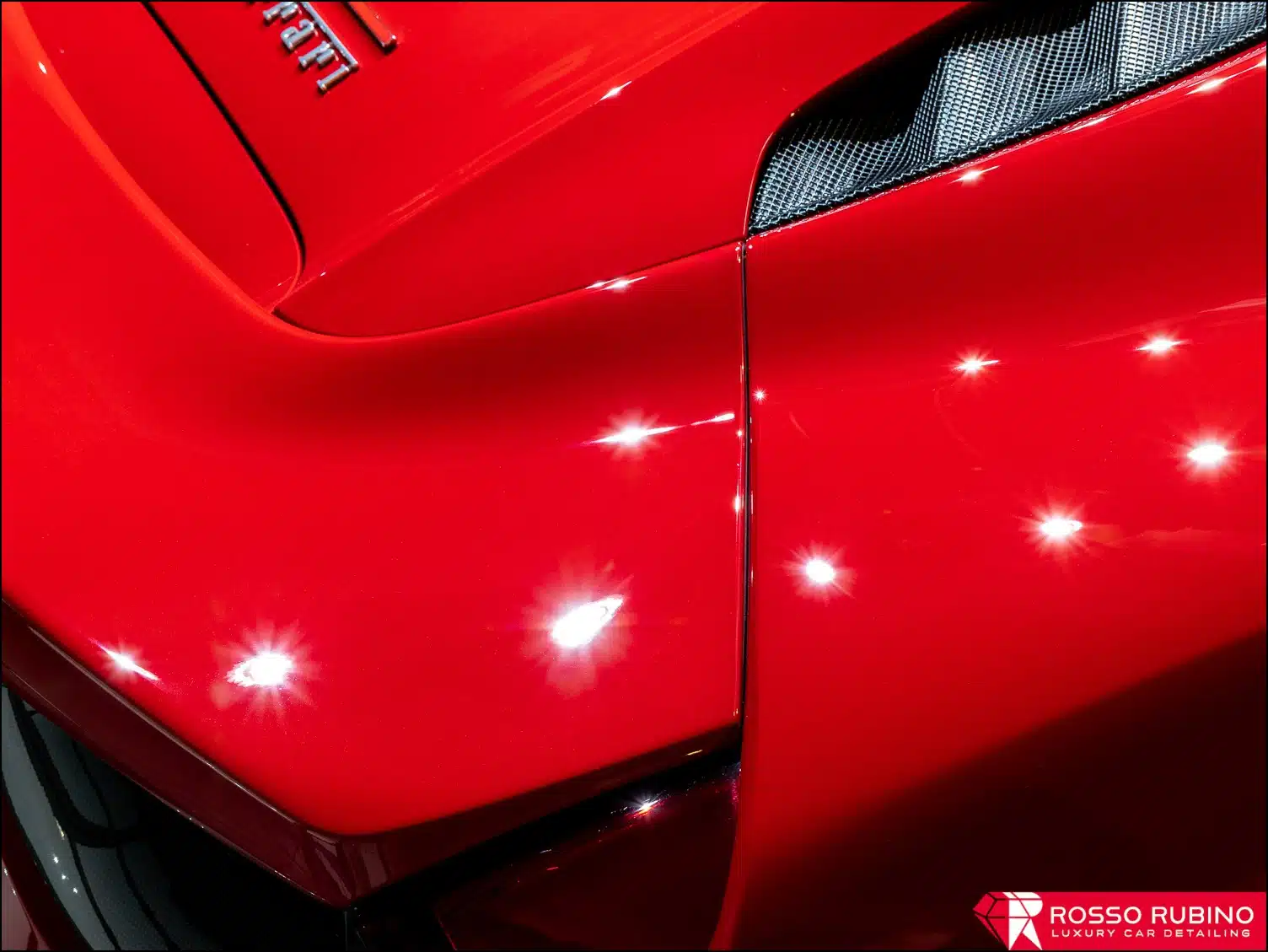Ferrari 488 GTB 8 rosso rubino car detailing 488 pellicole ppf paint protection film 016