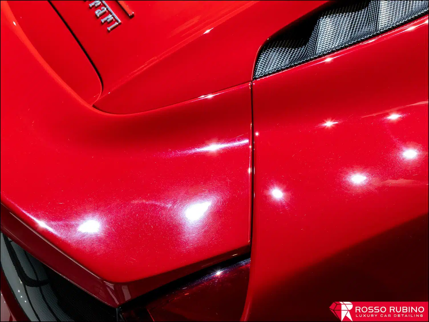 Ferrari 488 GTB 7 rosso rubino car detailing 488 pellicole ppf paint protection film 017