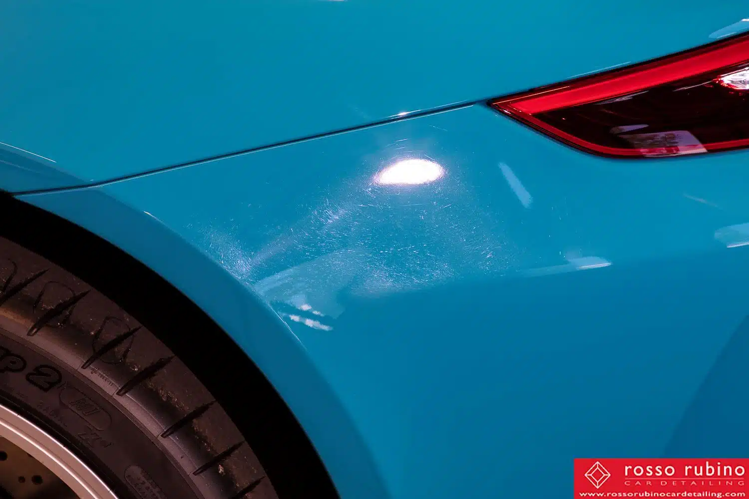 Porsche GT3 991 8 rosso rubino car detailing gt3 pellicole ppf paint protection film 015