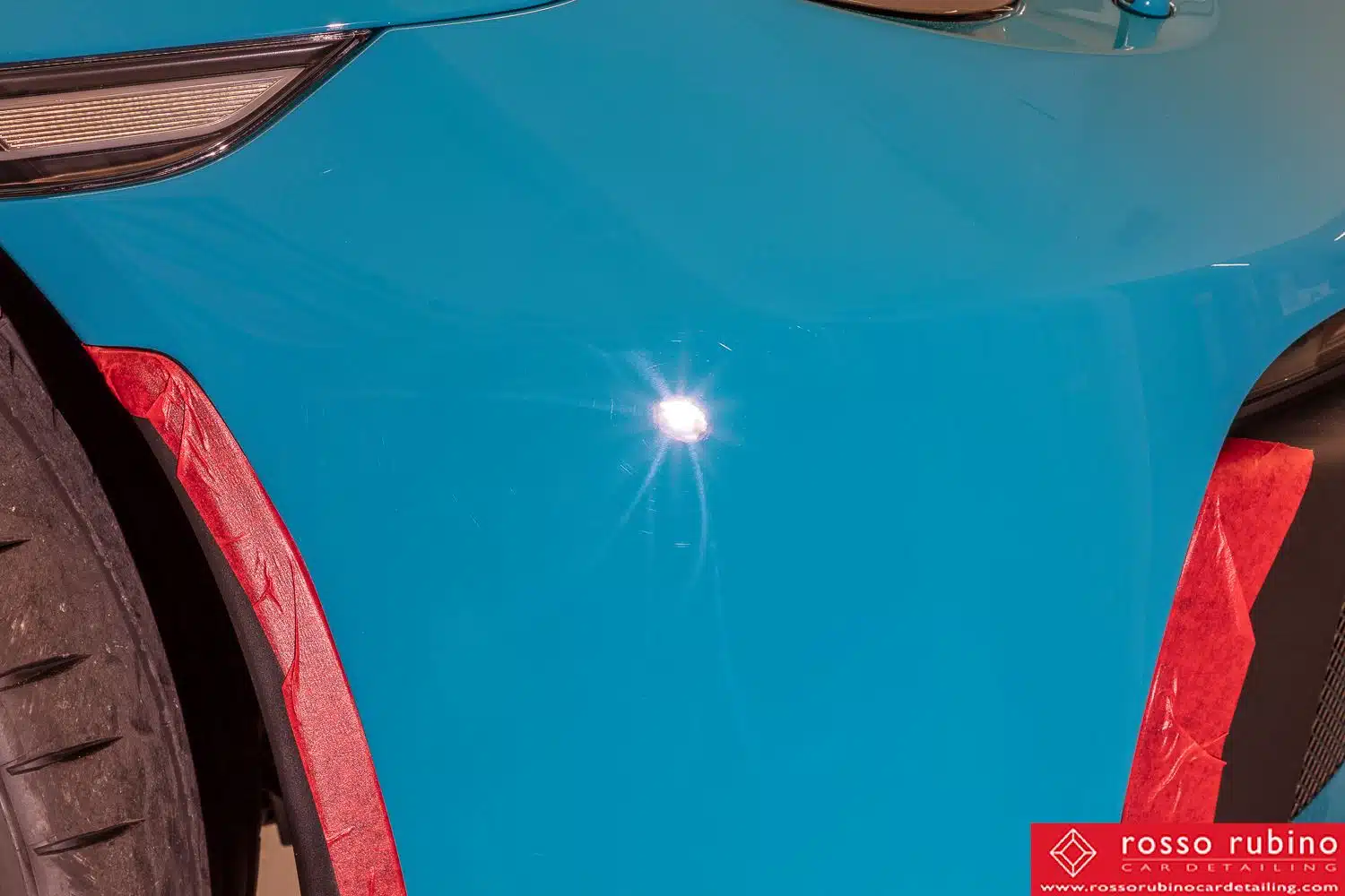 Porsche GT3 991 3 rosso rubino car detailing gt3 pellicole ppf paint protection film 017