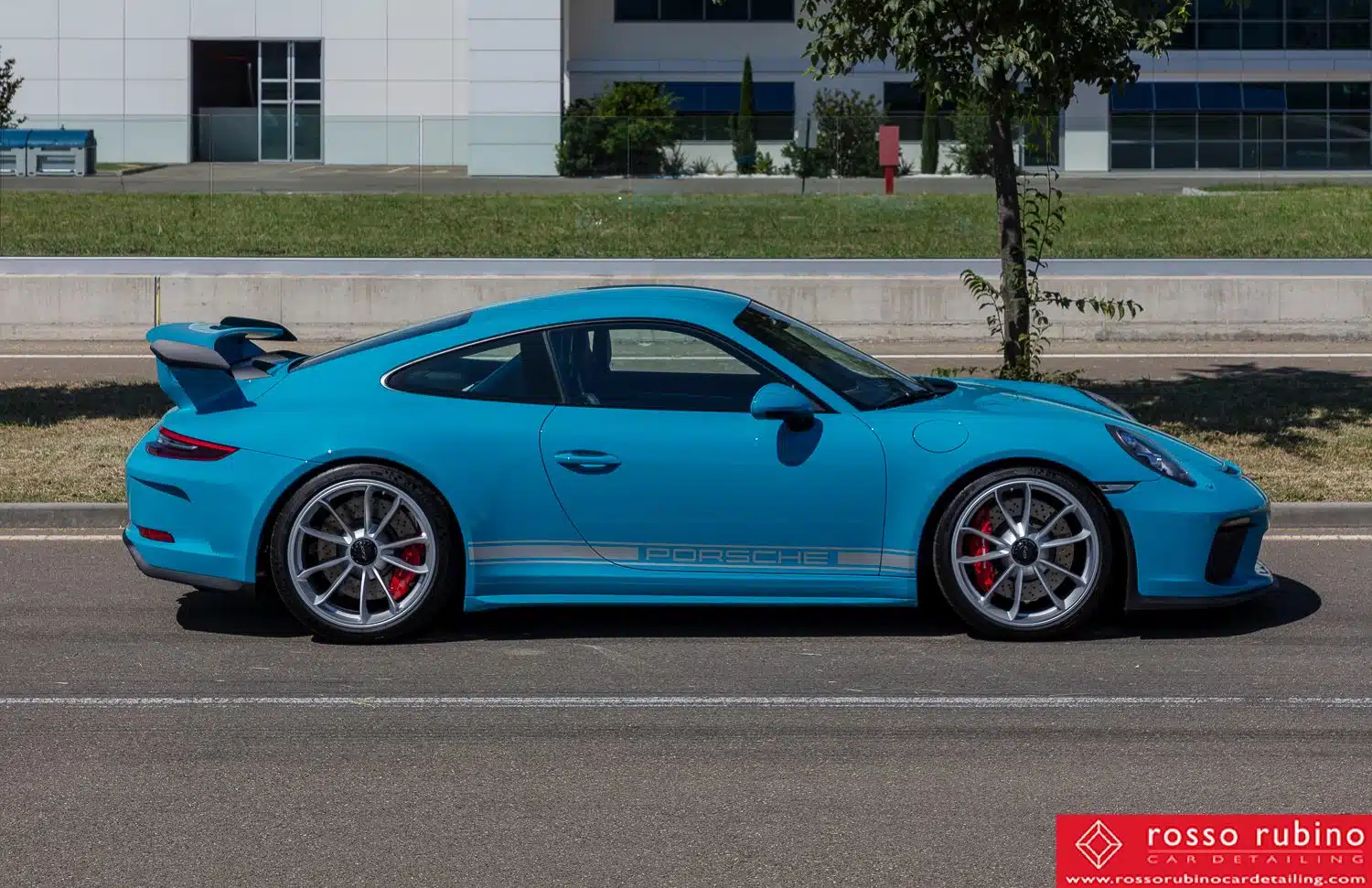 Porsche GT3 991 52 rosso rubino car detailing gt3 pellicole ppf paint protection film 022