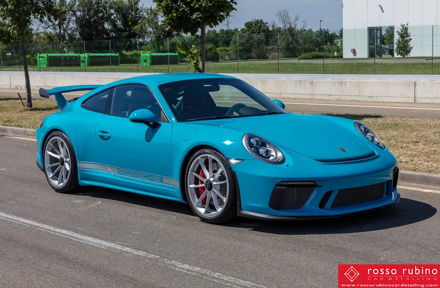 Porsche GT3 991 55 rosso rubino car detailing gt3 pellicole ppf paint protection film 027