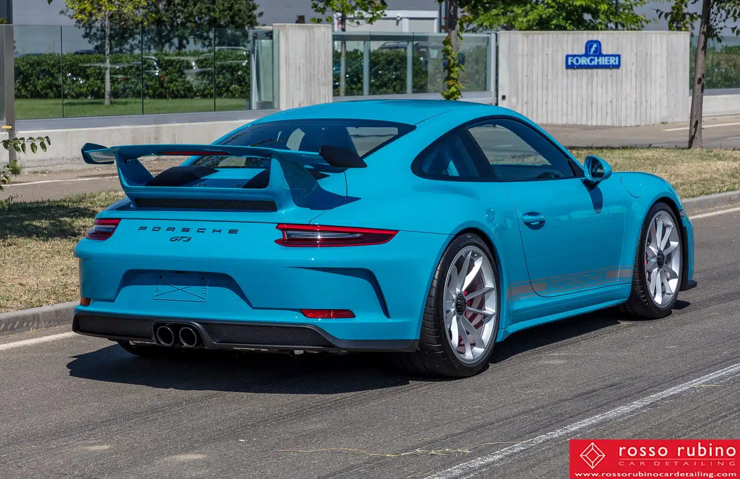 Porsche GT3 991 56 rosso rubino car detailing gt3 pellicole ppf paint protection film 028