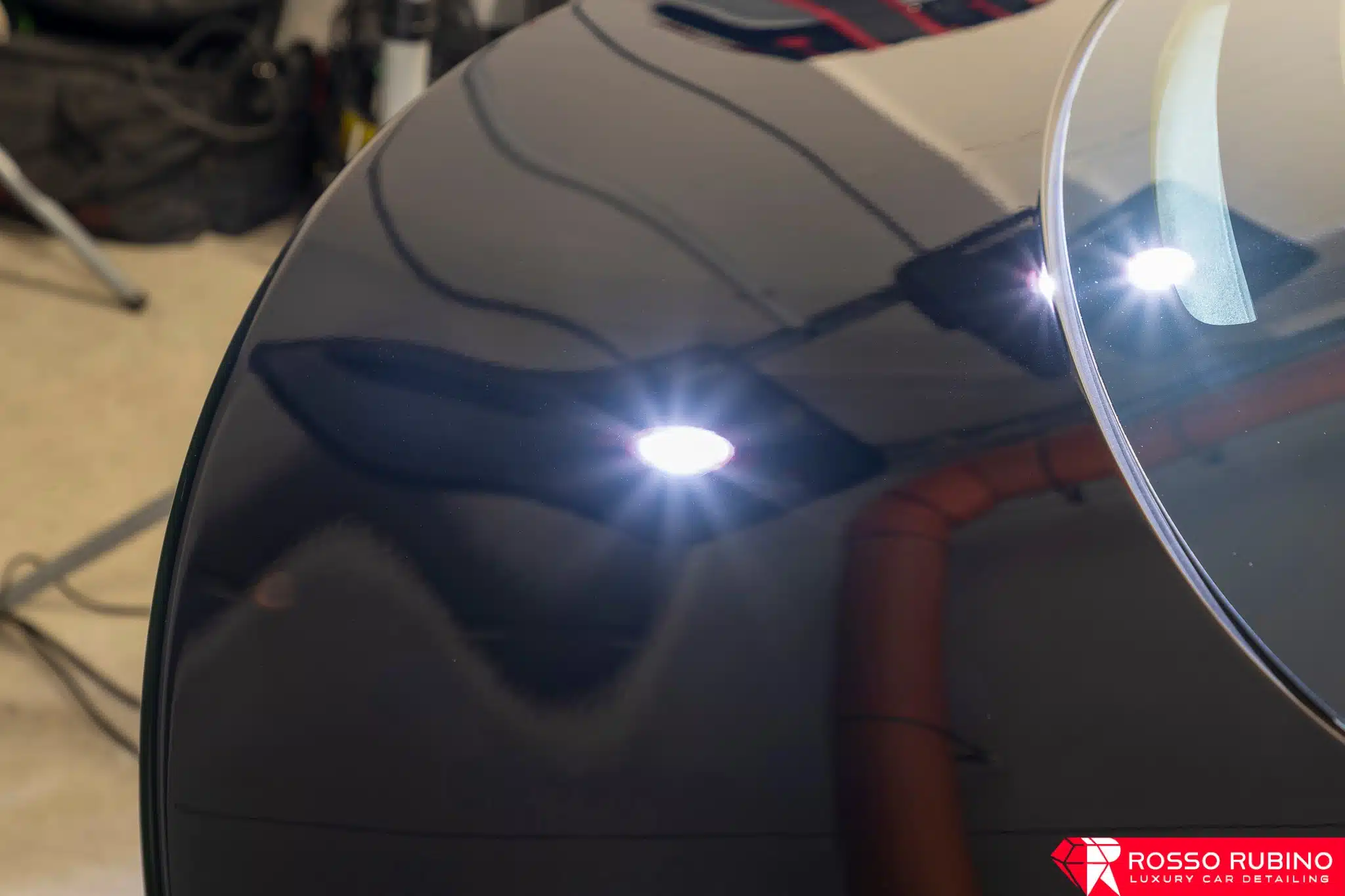 Tesla Model 3 2 rosso rubino car detailing pellicole ppf paint protection film 006