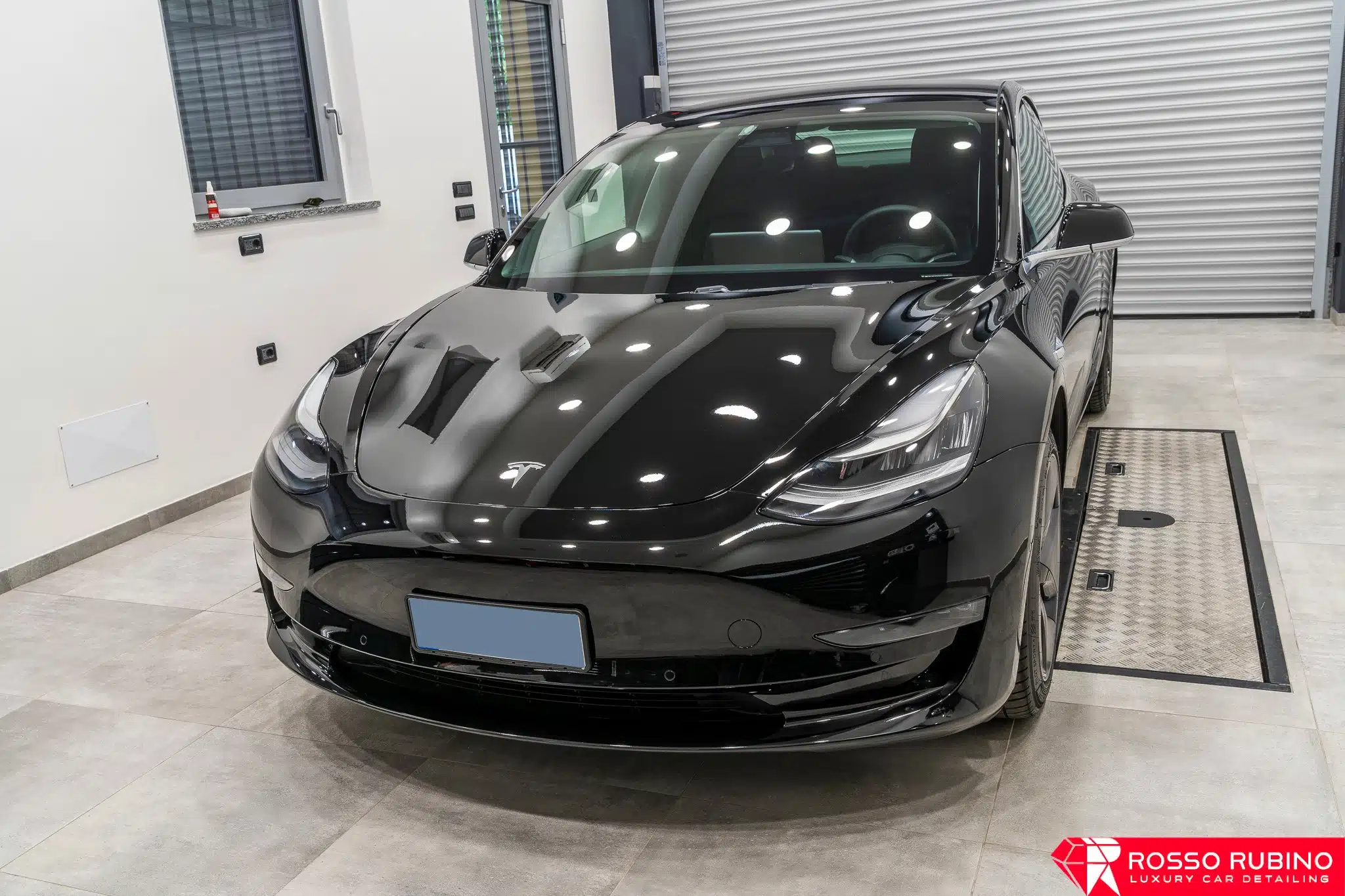 Tesla Model 3 24 rosso rubino car detailing pellicole ppf paint protection film 015