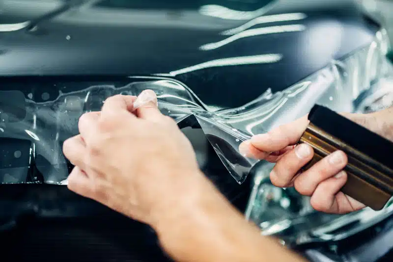 Paint Protection Film 4 rosso rubino car detailing paint protection film ppf dettagli